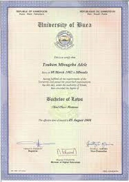 Buy Degree From Université de Buéa