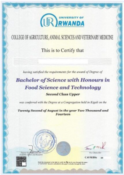 buy degree from the Université Libre de Kigali