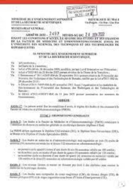 buy degree from the Université des sciences, des techniques et des technologies de Bamako