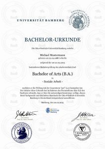 Buy Bachelor Certificate Otto-Friedrich-Universität Bamberg |