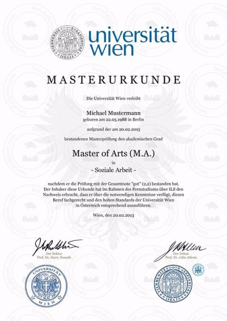 Buy college degree from Technische Universität Wien