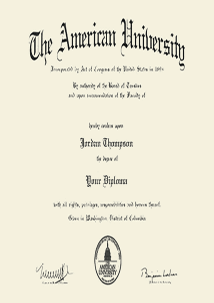 Buy college degree from The American University