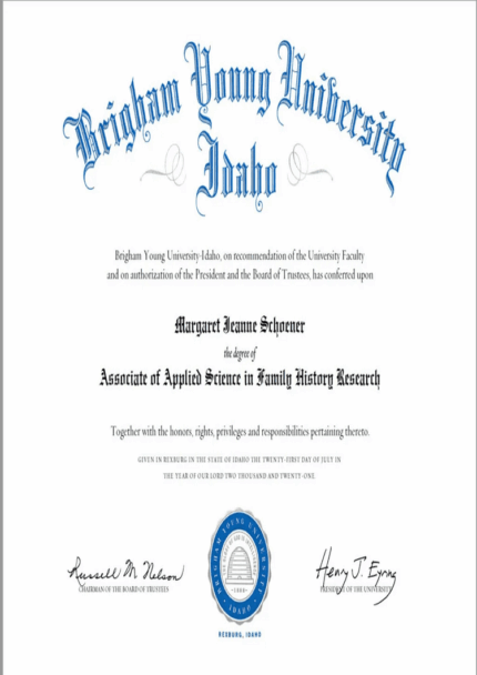 Buy college degree from The Brigham Young University
