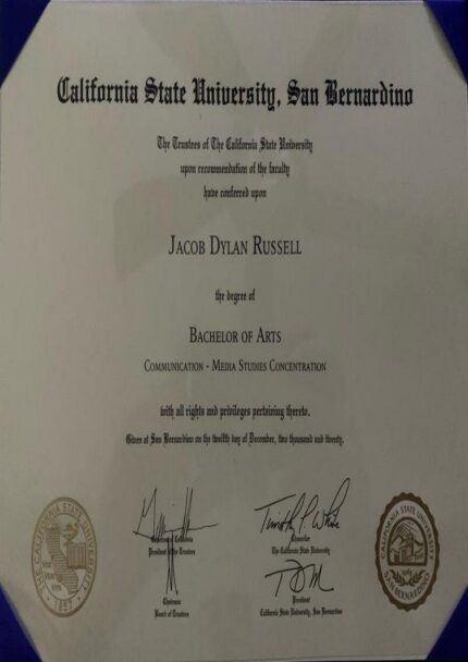 Buy college degree from The California State University, San Bernardino