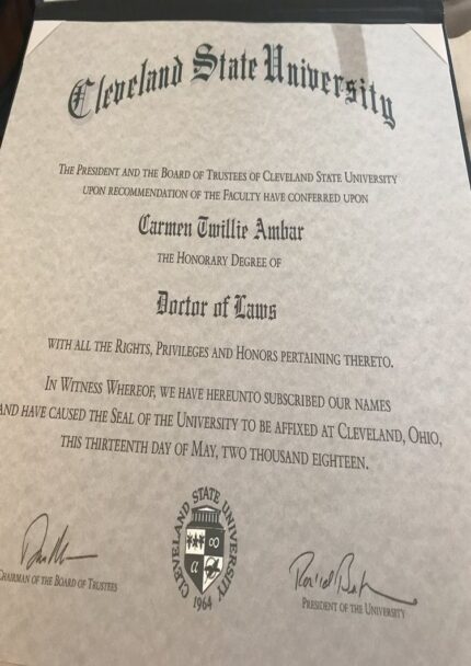 Buy college degree from The Cleveland State University