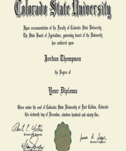 Buy college degree from The Colorado State University