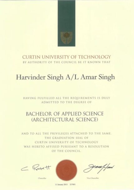 Buy college degree from the Curtin University