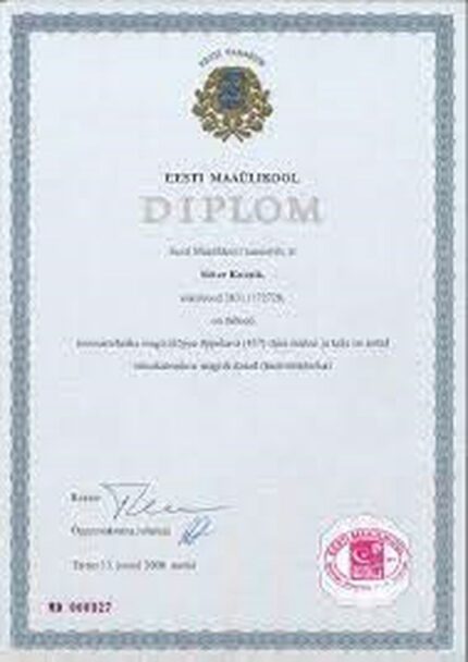 Buy college degree from The Eesti Maaülikool