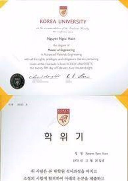 Buy college degree from the Korea University