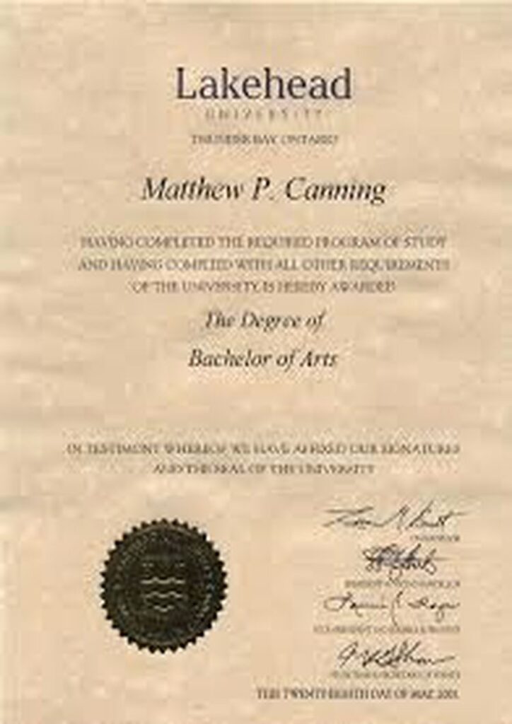 Buy college degree from the Lakehead University