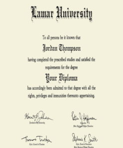 Buy college degree from The Lamar University