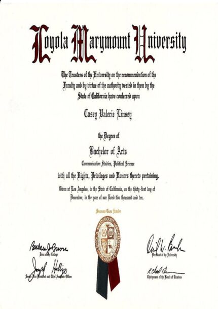 Buy college degree from The Loyola University Chicago
