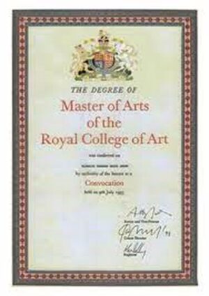Buy college degree from the Royal College of Art