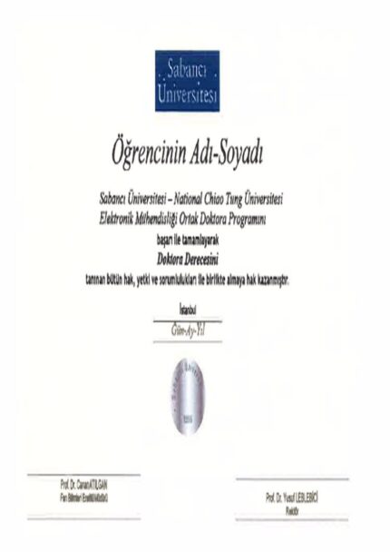 Buy college degree from the Sabanci Üniversitesi