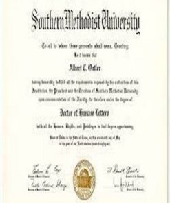 Buy college degree from The Southern Methodist University
