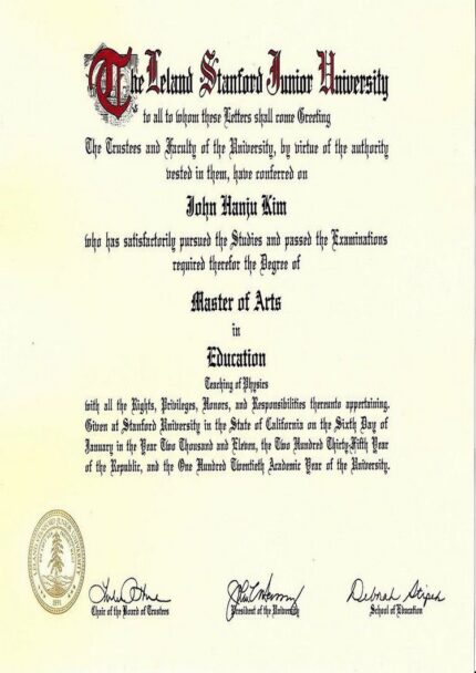 Buy college degree from The Stanford University