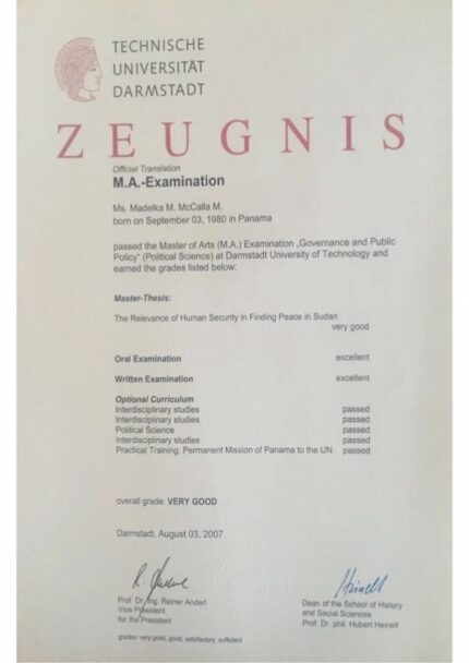 Buy college degree from the Technische Universität Darmstadt