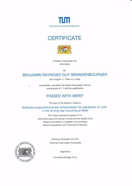 Buy college degree from the Technische Universität München