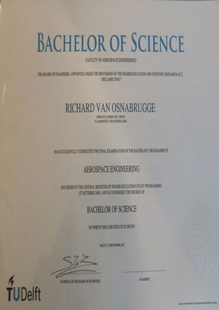 Buy college degree from The Technische Universiteit Delft