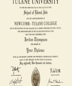 Buy college degree from The Tulane University