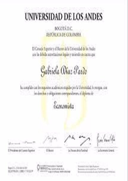 Buy college degree from The Universidad de los Andes, Colombia