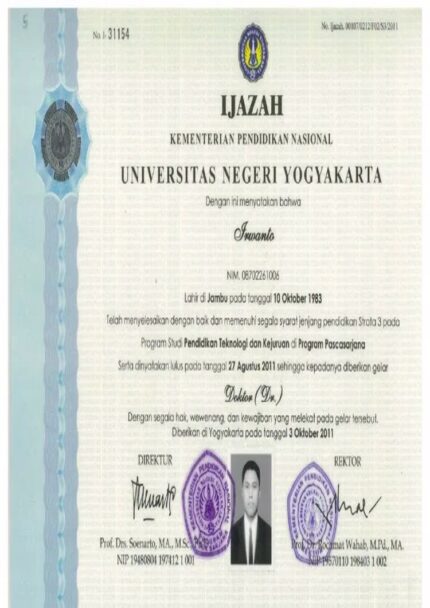 Buy college degree from the Universitas Negeri Yogyakarta