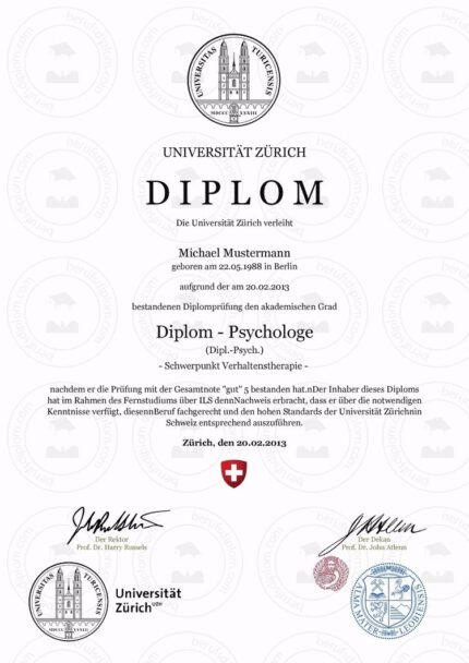 Buy college degree from the Universität Zürich