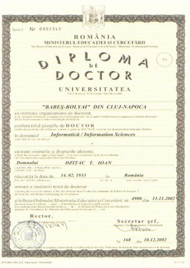 Buy college degree from the Universitatea Babes-Bolyai