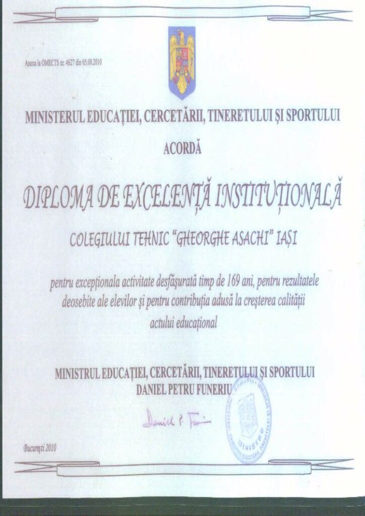 Buy college degree from the Universitatea Tehnica Gheorghe Asachi din Iasi