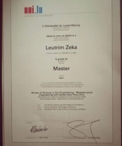 Buy college degree from The Université du Luxembourg