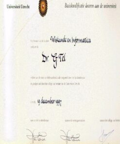 Buy college degree from The Universiteit Utrecht