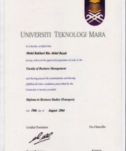 Buy college degree from The Universiti Teknologi MARA