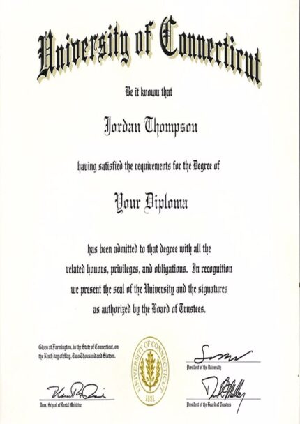 Buy college degree from The University of Connecticut