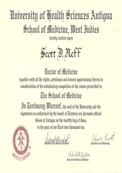 Buy college degree from the University of Health Sciences Antigua