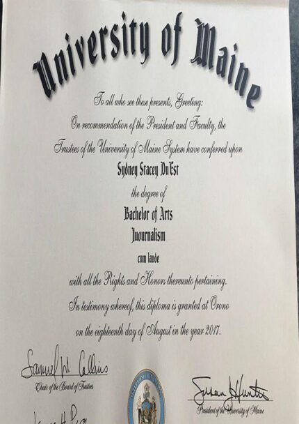 Buy college degree from The University of Maine
