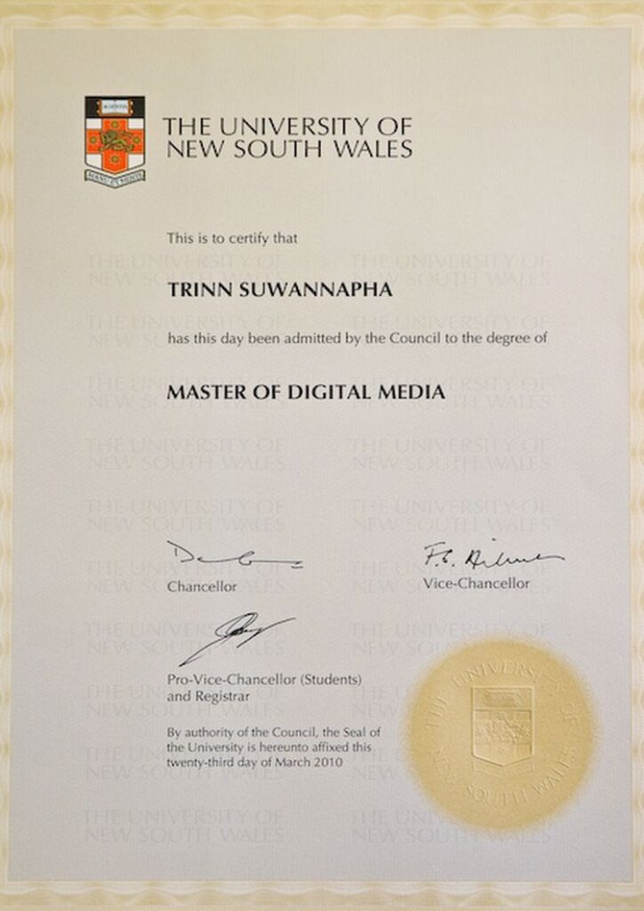 Buy college degree from The University of New South Wales