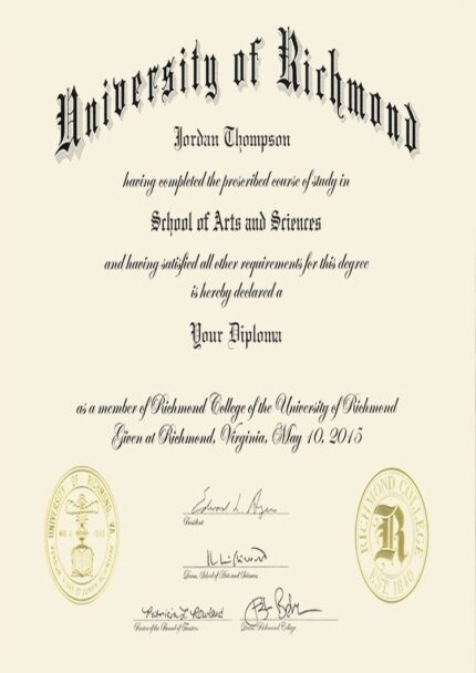 Buy college degree from The University of Richmond