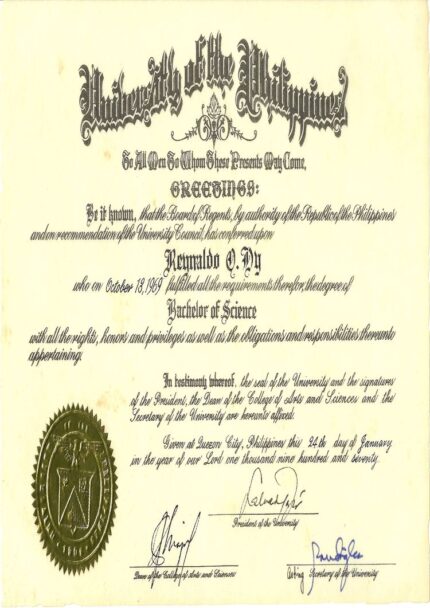 Buy college degree from the University of the Philippines System