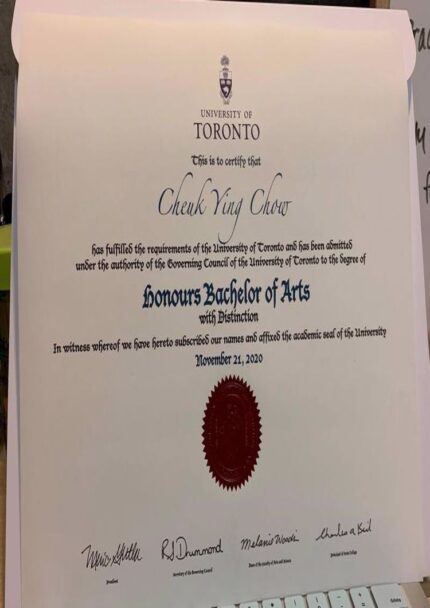 Buy college degree from The University of Toronto