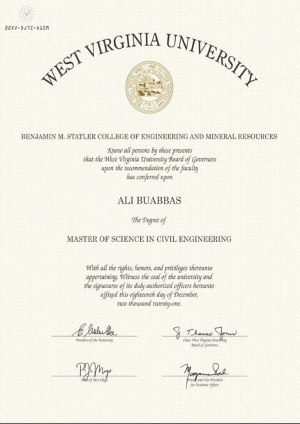 Buy college degree from The West Virginia University