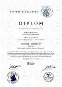 Buy diploma Otto-Friedrich-Universität Bamberg
