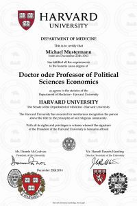 Buy PhD Harvard Online | Doctor Diploma