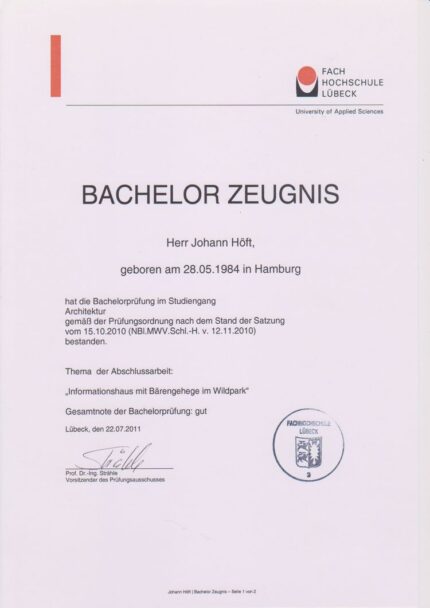 Buy college degree from The Fachhochschule Lübeck