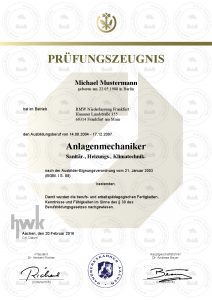 Buy HWK examination certificate easily online!