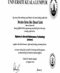 Buy college degree from The Universiti Kuala Lumpur