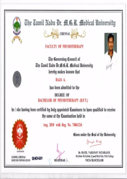 Buy college degree from The Tamil Nadu Dr. M.G.R.Medical University