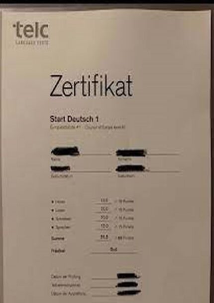 Buy German language Test Telc A1  from The Telc Institut Germany