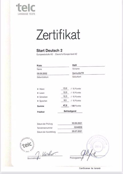 Buy German language Test Telc A2  from The Telc Institut Germany